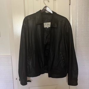 REMY vintage 80's Men's Leather Jacket, Black, size 40